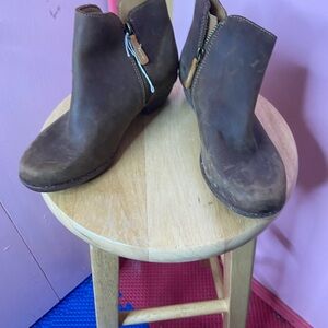 Brown Leather Ankle Boots